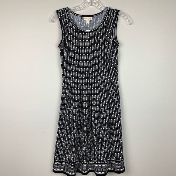 Maison Jules Dresses & Skirts - 🔥MAISON JULES🔥FIT & FLARE POLKA DOT SLEEVELESS DRESS BLACK & WHITE XXS NWT